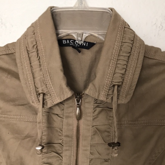 🤎BACCINI ZIPPER VEST TAN SIZE SMALL PETITE NWOT EXCELLENT CONDITION! - Picture 3 of 8